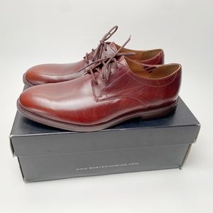 Bostonian Men's Leather McKewen Plain Oxford shoes Brown Mahogany US 10 Clark's